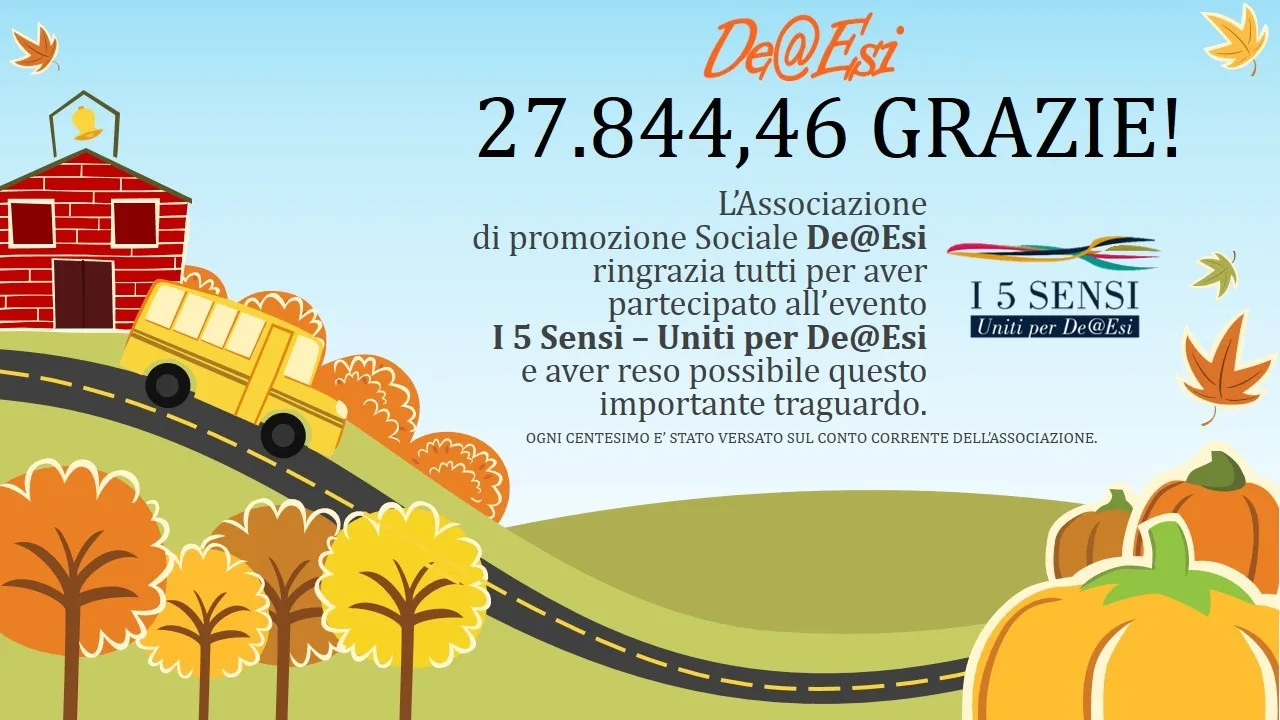 I 5 Sensi – Uniti per De@Esi 27844 volte GRAZIE!
