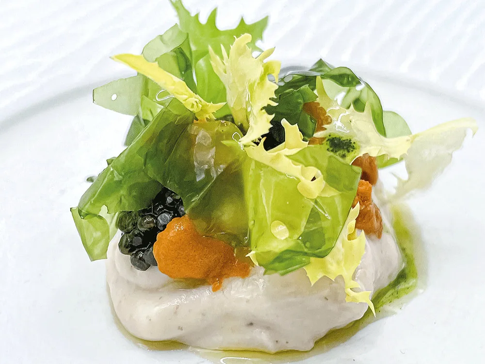 Insalata di mare, ricetta del ristorante Materia di Cernobbio (Como)