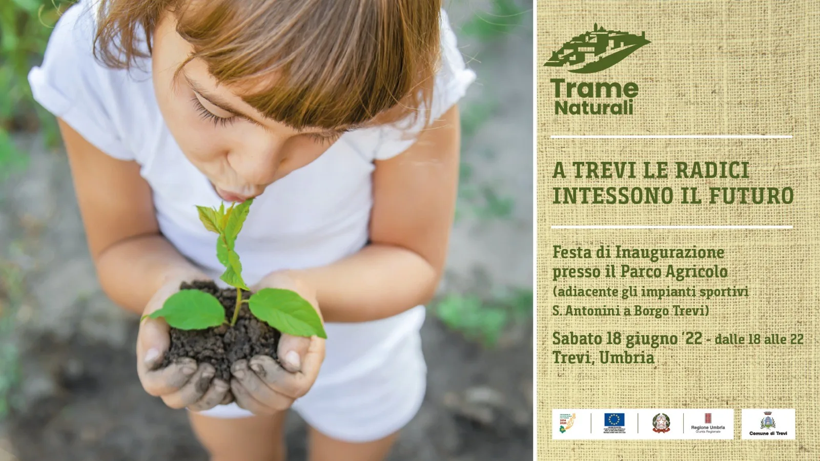 “Trame naturali. Le radici a Trevi intessono il futuro”: il 18 giugno l’inaugurazione del progetto