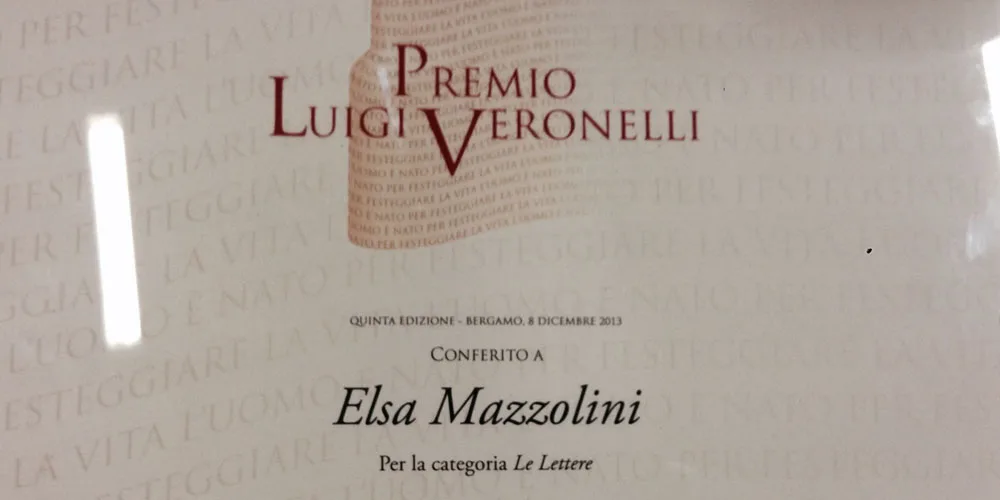 Premio Veronelli, Sezione “Le Lettere” alla giornalista cesenate Elsa Mazzolini