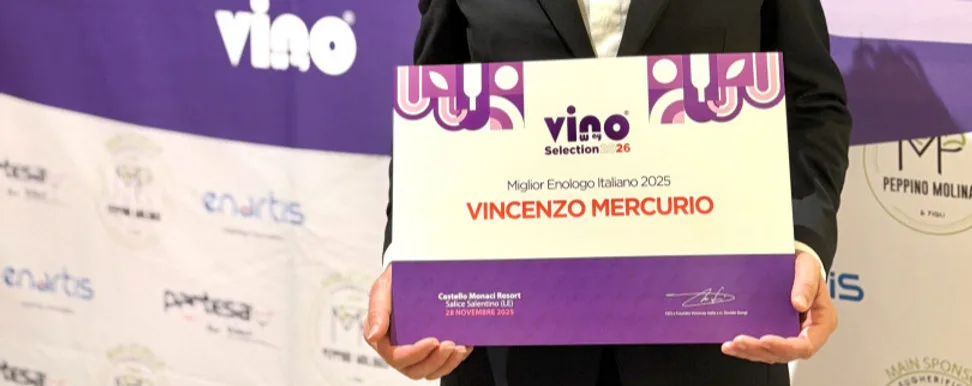 Vincenzo Mercurio miglior enologo d’Italia 2025