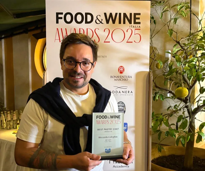 Riccardo Celeghin di "Agli Amici", premio Best Pastry Chef Under 35