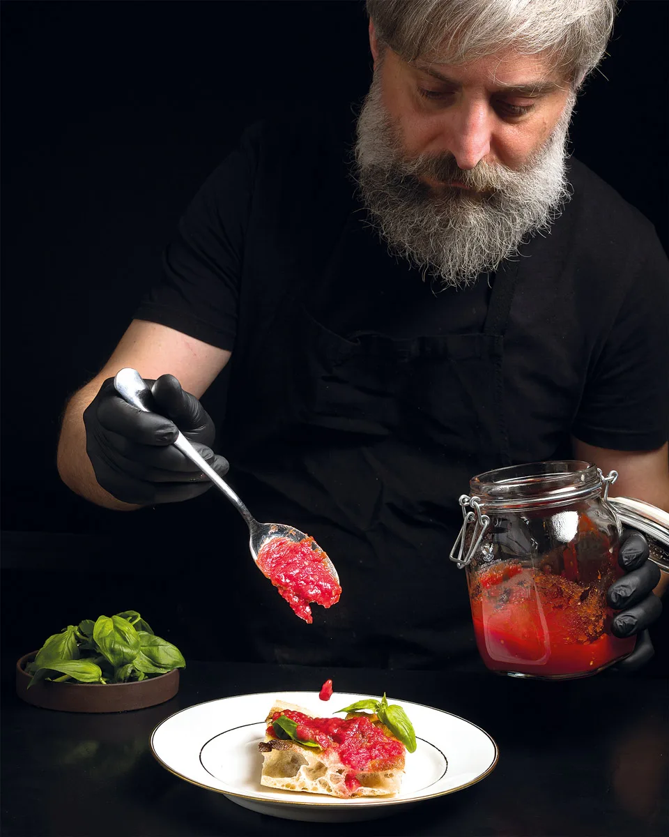 Daniele Campana e la sua pizza in teglia che racconta la Calabria