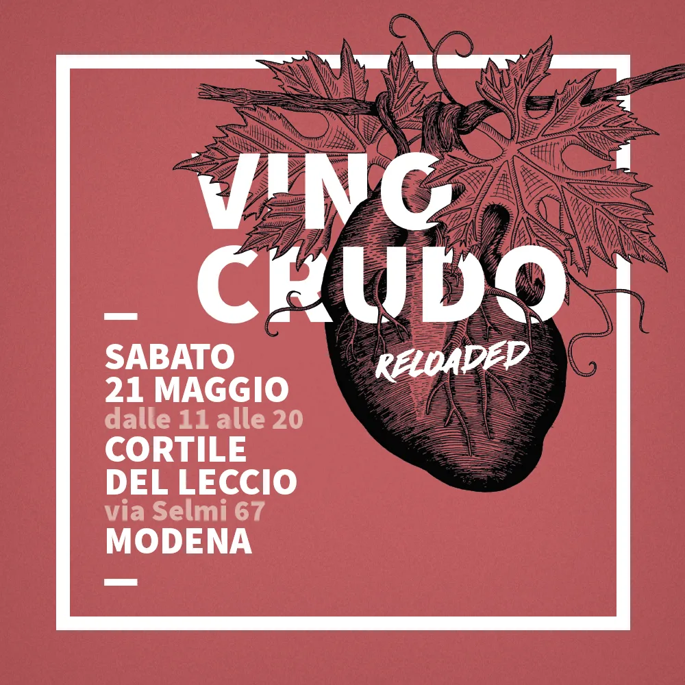 Vino Crudo “Reload”: il 21 maggio a Modena