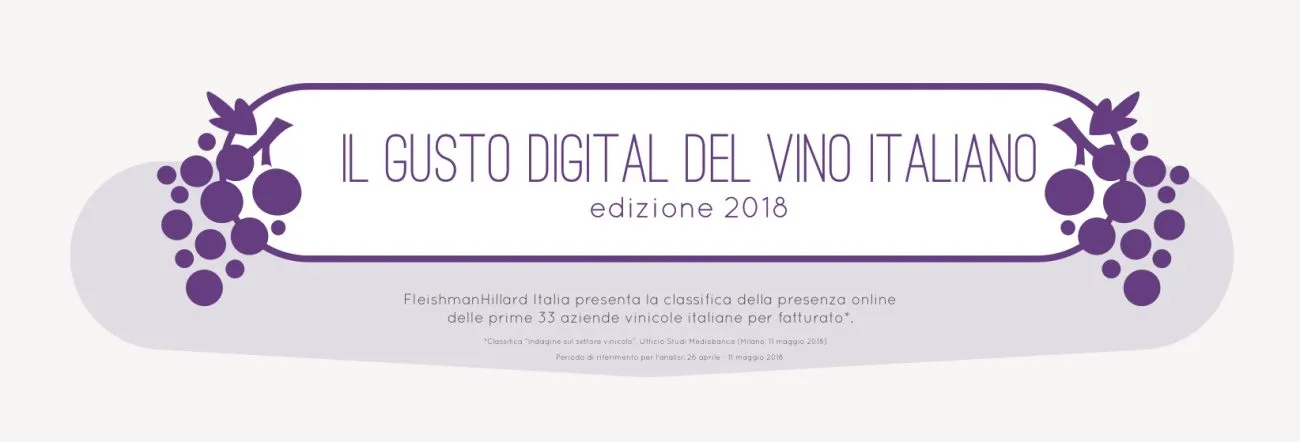 Il gusto digitale del vino italiano 2018