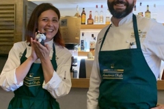 Laura Assenti e lo chef Polidori