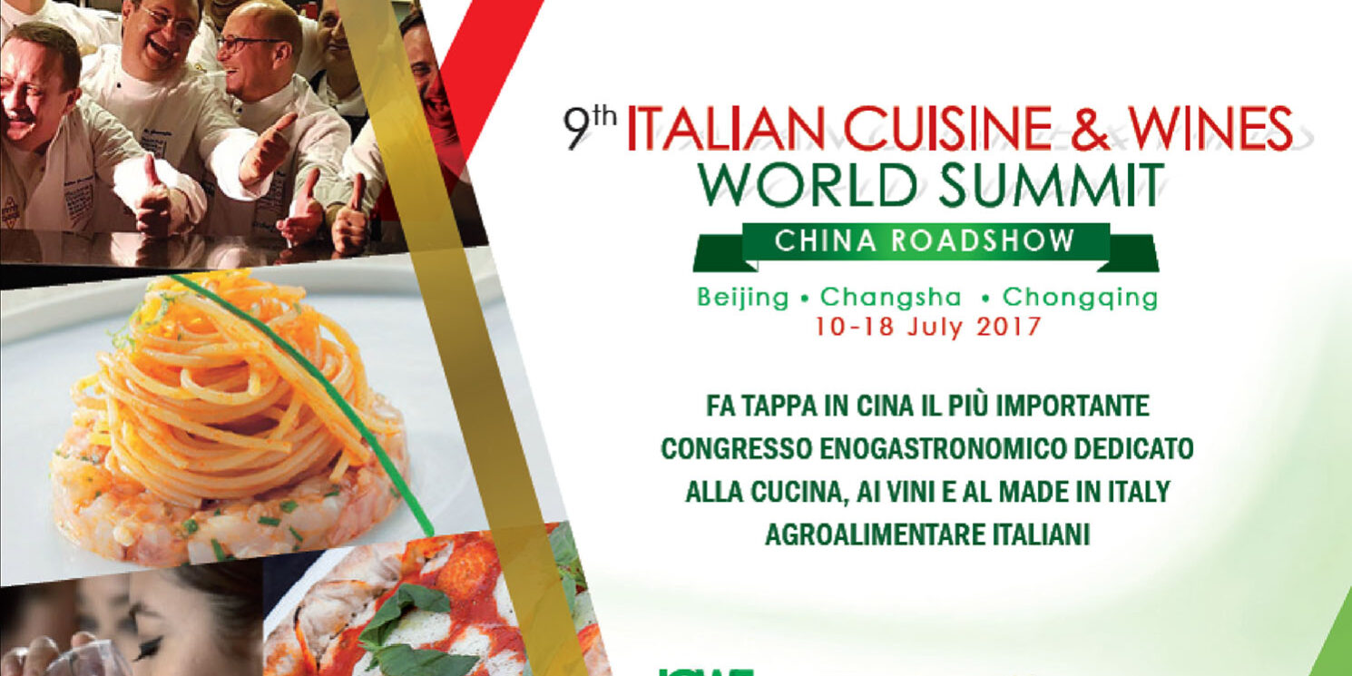Il 9° Italian Cuisine World Summit fa tappa in Cina