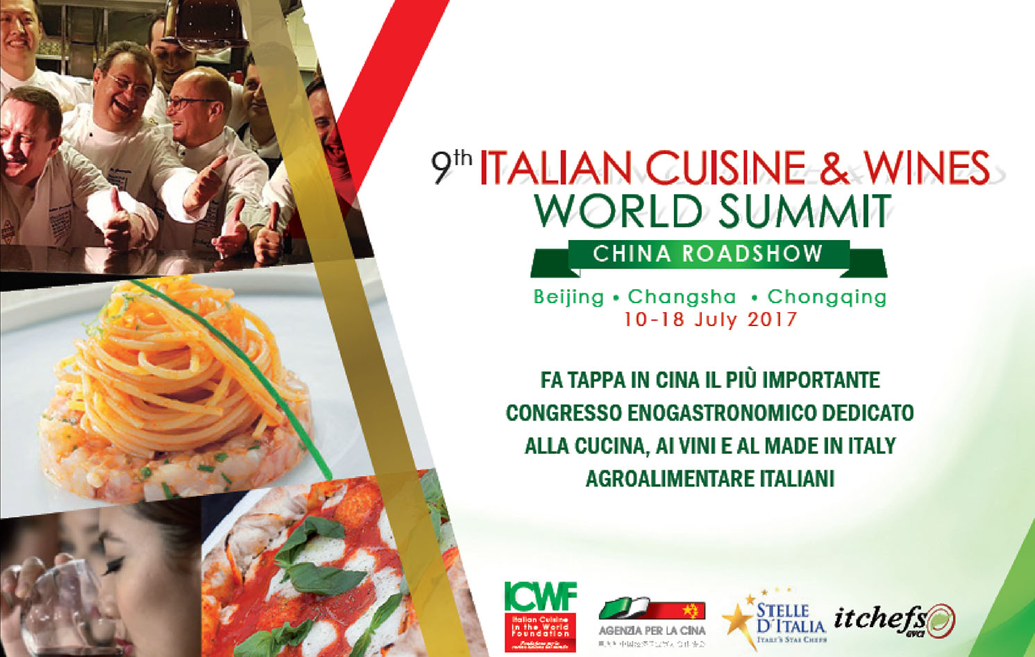 Il 9° Italian Cuisine World Summit fa tappa in Cina