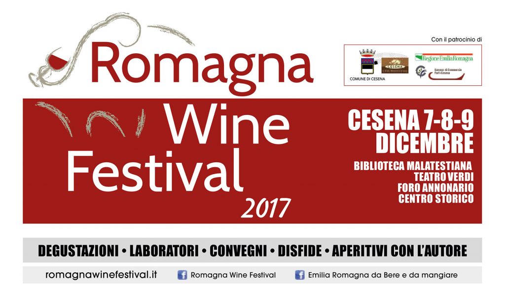 Romagna Wine Festival a Cesena dal 7 al 9 dicembre