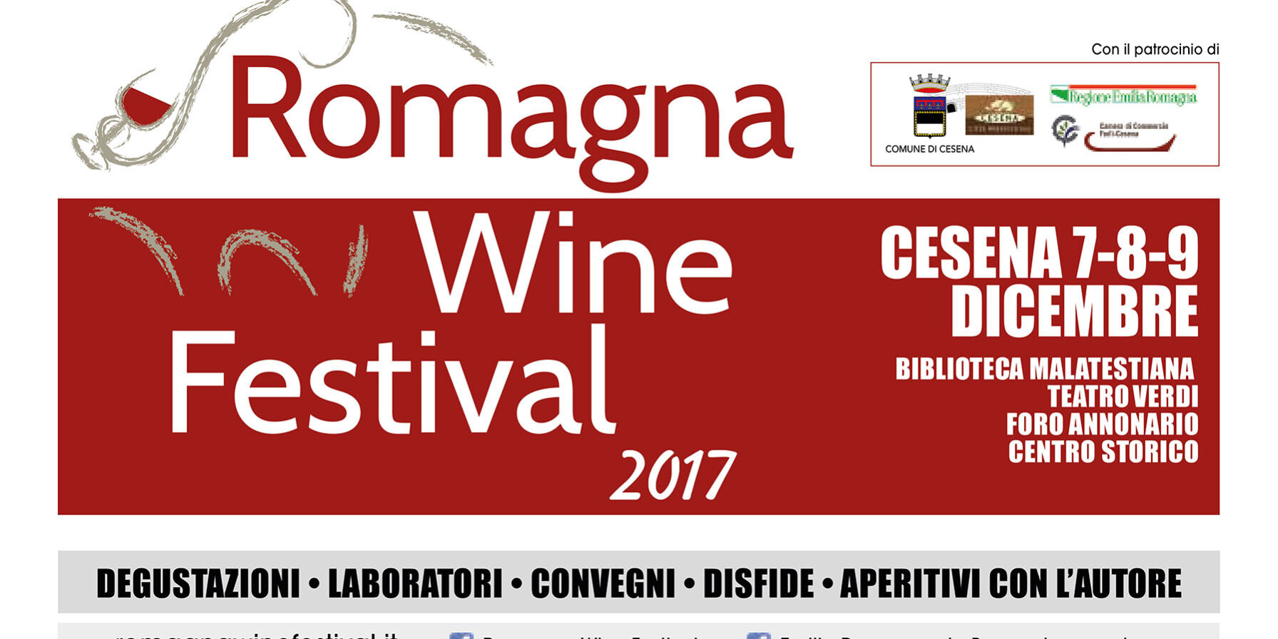Romagna Wine Festival a Cesena dal 7 al 9 dicembre