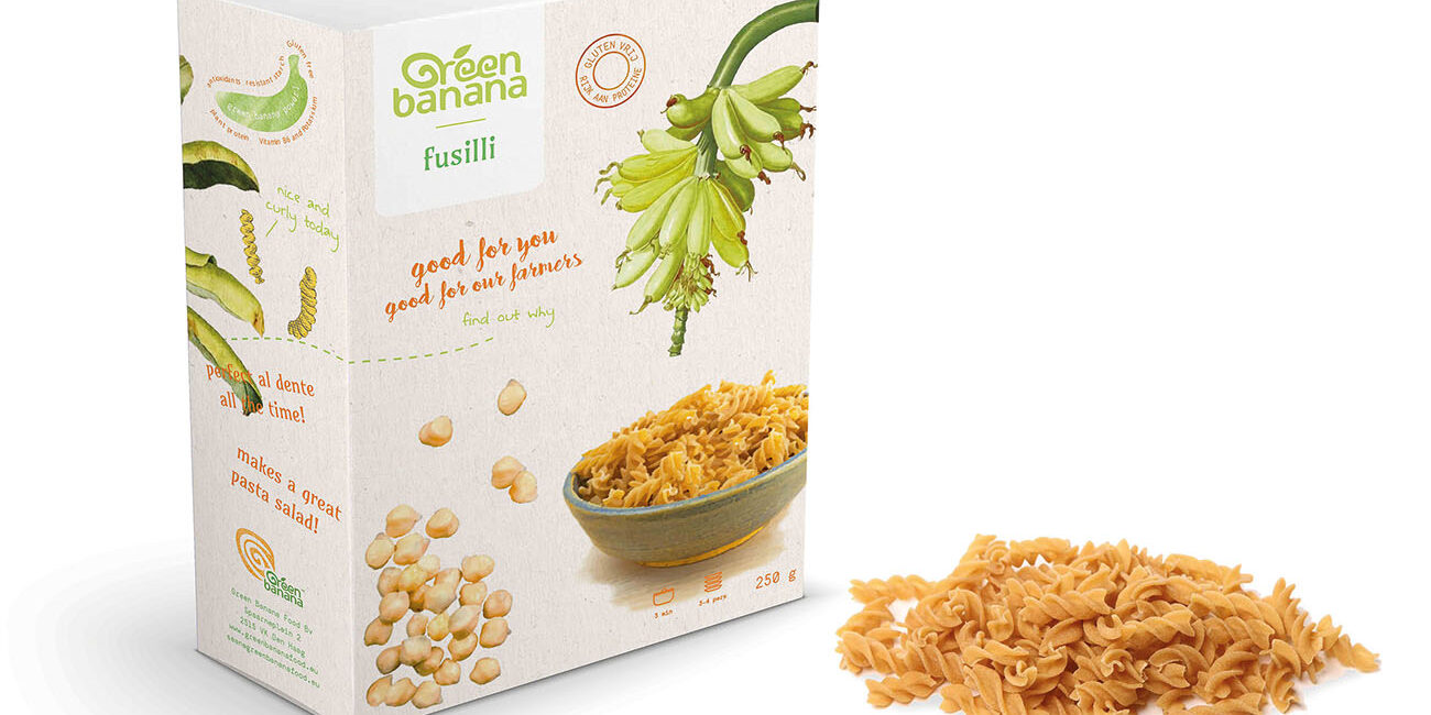 Pasta vegana con le banane verdi