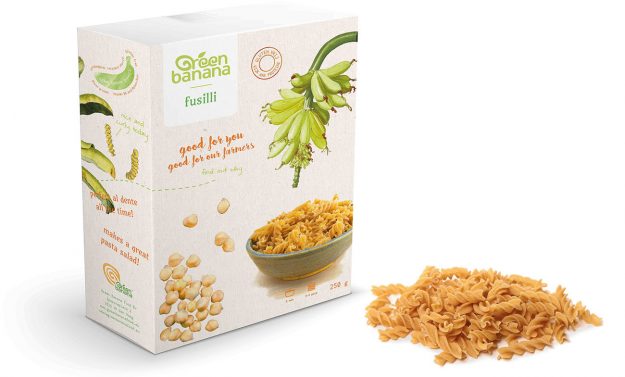 Pasta vegana con le banane verdi