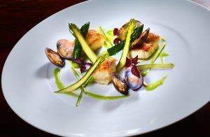 Rombo chiodato con asparagi mascia