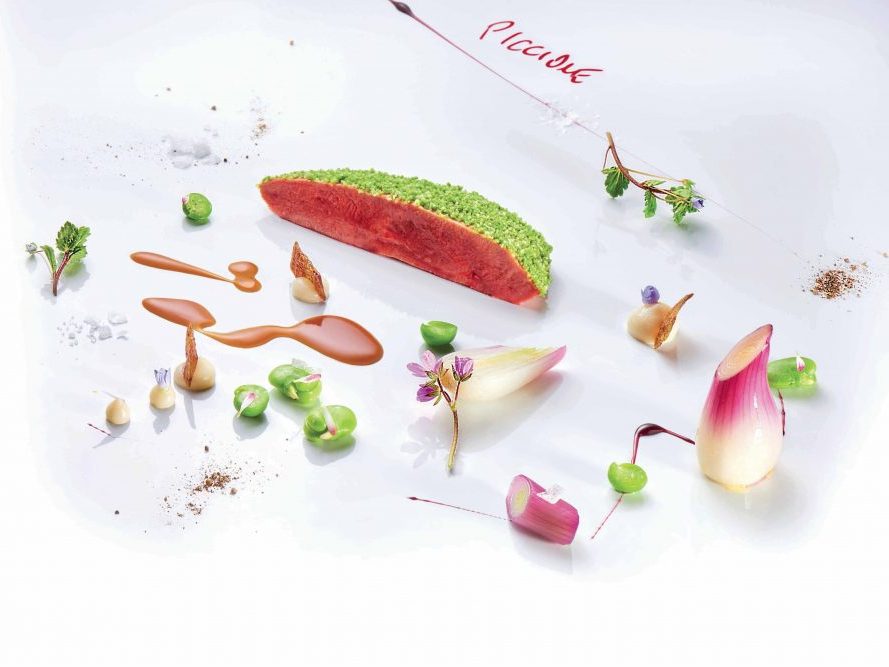 Piccione cipollotto ed erbette del Monte Baldo