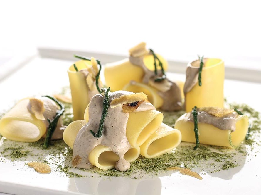 paccheri con bottarga di moletti chef Liuzzi