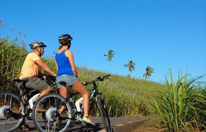 le Mauritius in mountain bike