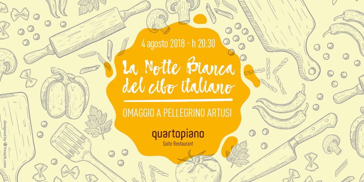 Notte bianca del cibo italiano