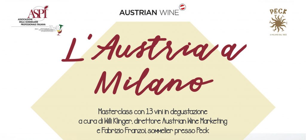 Austrian a Milano con austrian wine