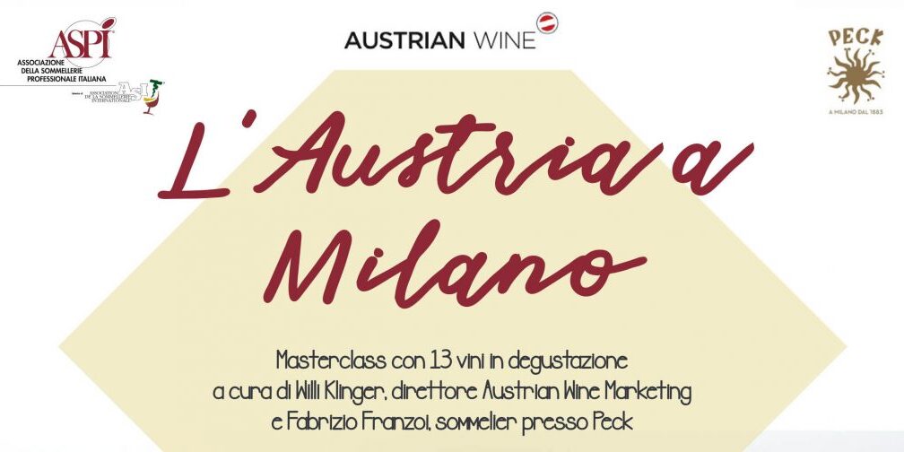 Austrian a Milano con austrian wine