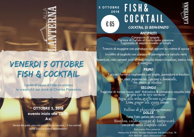 Fish & Cocktail al ristorante Alla Lanterna di Fano