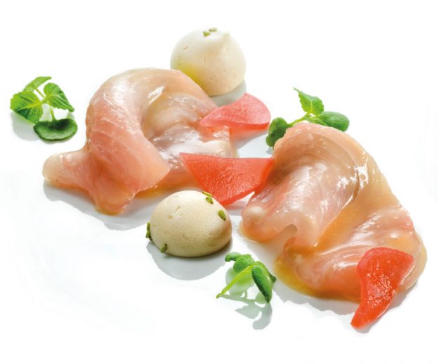 Ricciola Marinata agli agrumi di chef Heinz Beck