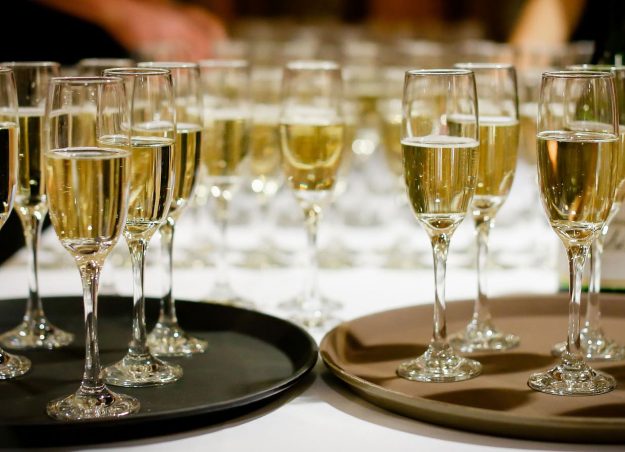 Bicchieri di spumante Ferrari Trento - nuovo sponsor Formula 1