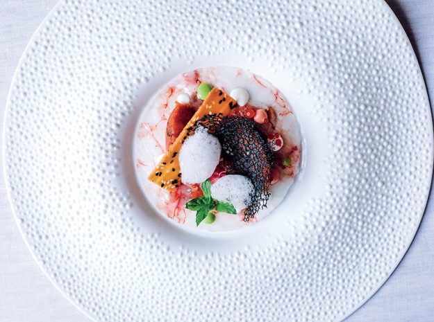 Crudo di gamberi - Chef Domenico Francone