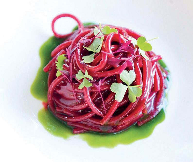 SpSpaghettoni alla barbabietola