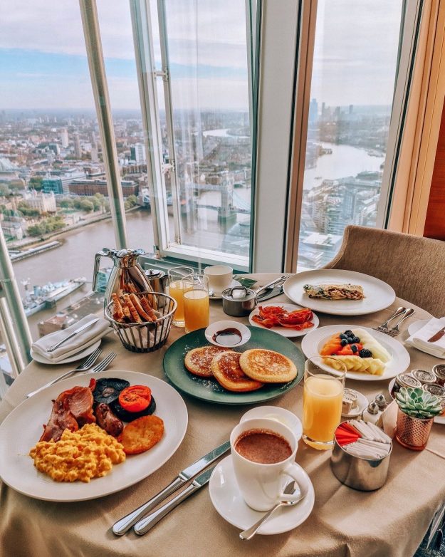 Panorama dal ristorante Ting sullo skyline di Londra