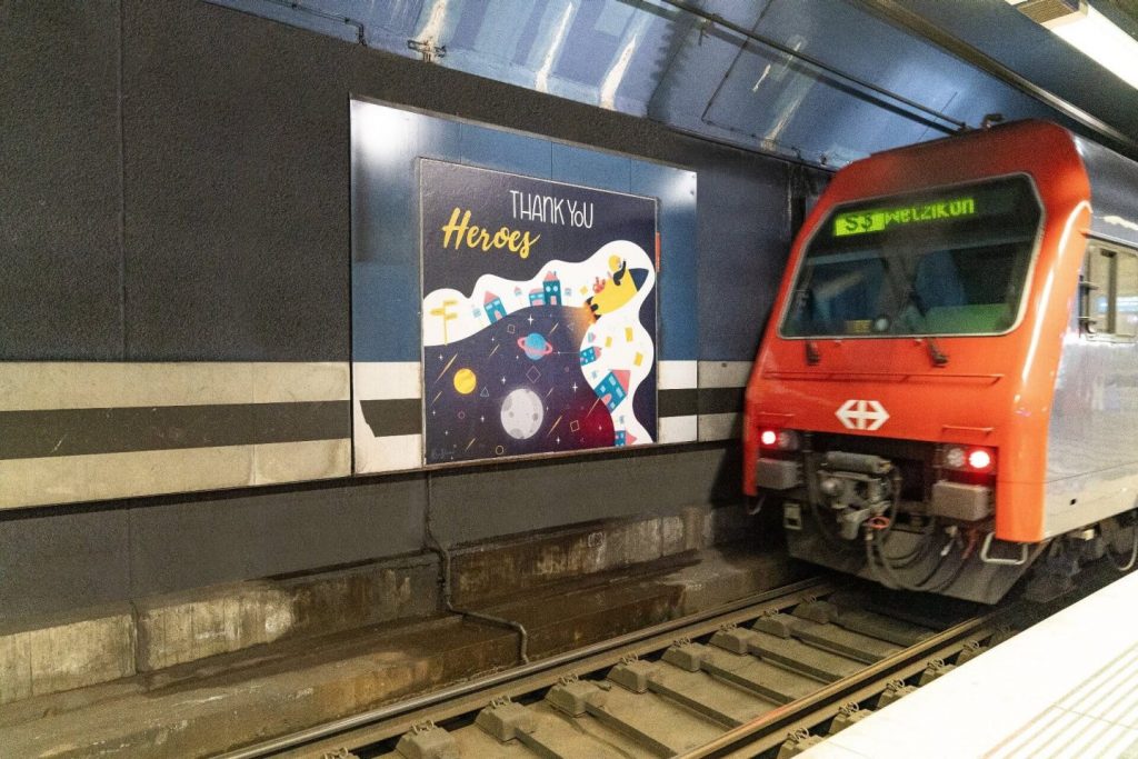 Thank you Heroes - Ifolor - Svizzera con treno metropolitana