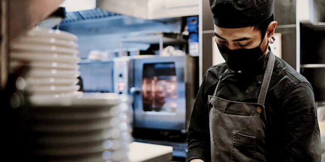 Chef man working at kitchen. Chef man working at kitchen.