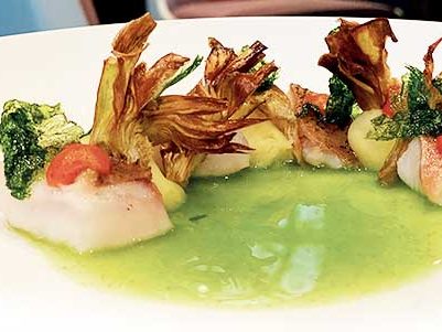 Adelaide menu - Lo scorfano scherza nell acqua