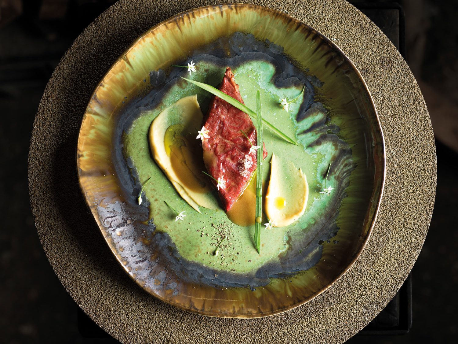 lombatello di manzo al sangue & poi fumè dello chef Simone Cantafio