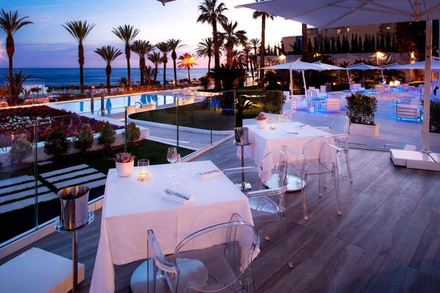 Ristorante Horus nel resort lusso Miramare The Palace Sanremo