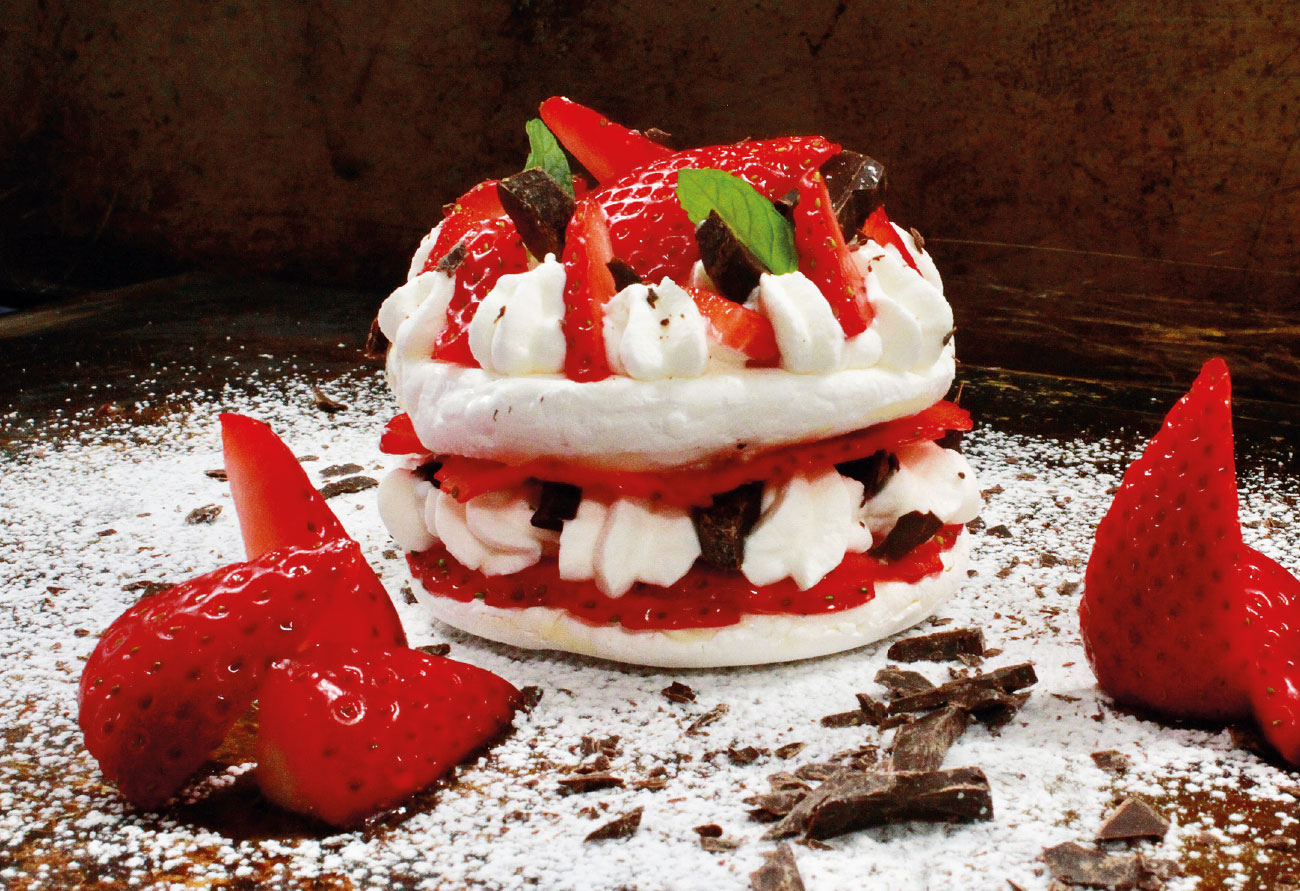 Meringata di Tiziano Rossetti del ristorante Osteria L'Angolo Divino a Urbino