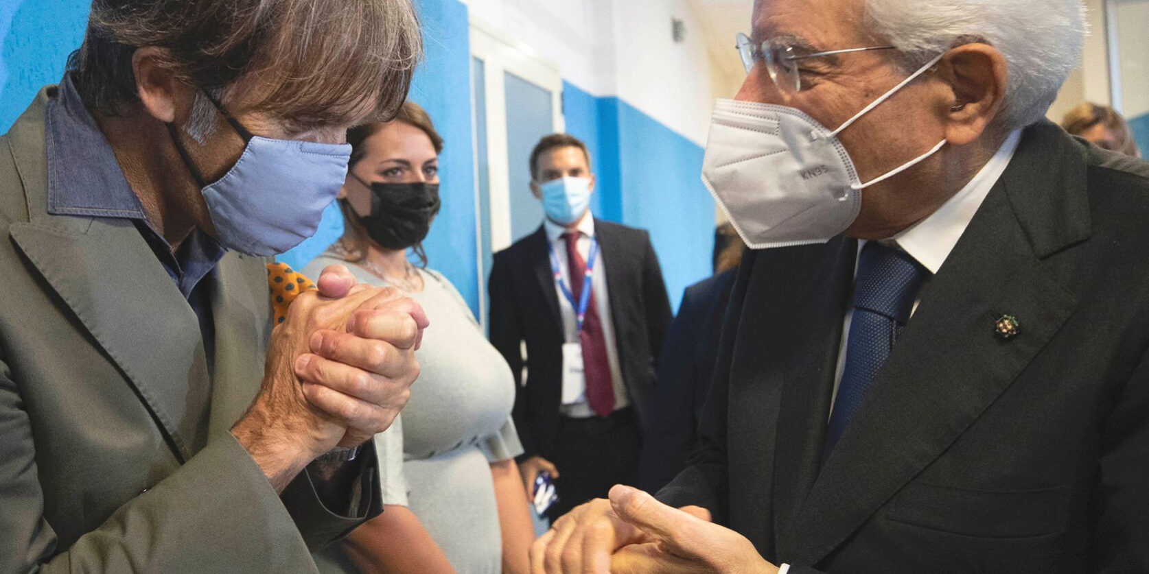 Davide Oldani e Sergio Mattarella cerimonia inaugurazione dell'anno accademico