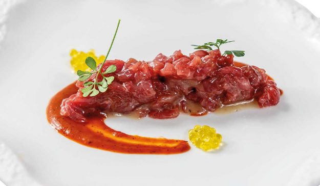 Battuta di castrato come se l'avessimo grigliato - chef Irvin Zannoni - ricetta - Boca Barranca, Milano Marittima (RA)