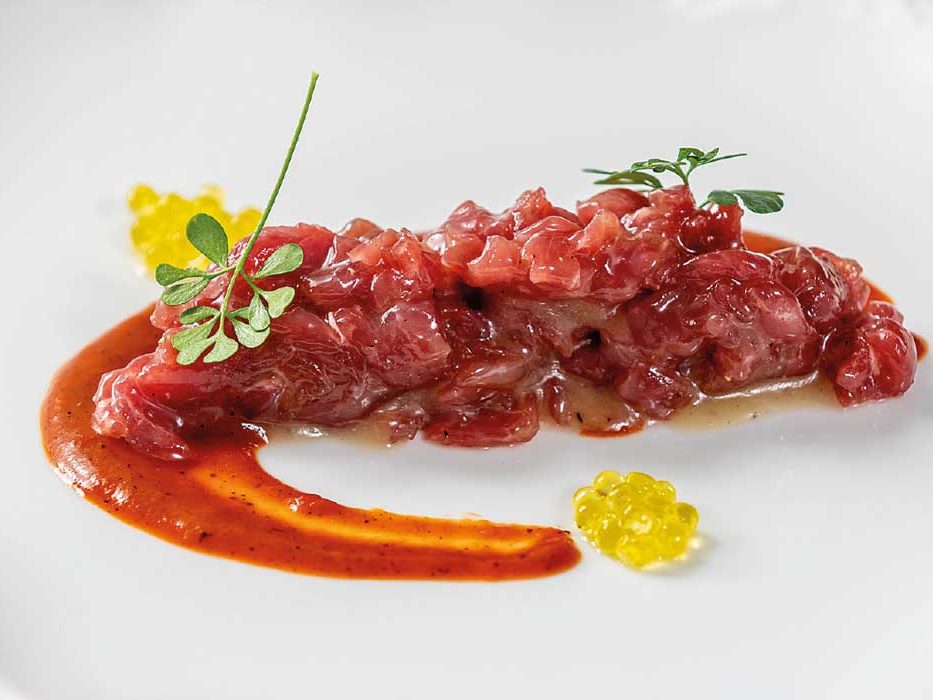 Battuta di castrato come se l'avessimo grigliato - chef Irvin Zannoni - ricetta - Boca Barranca, Milano Marittima (RA)