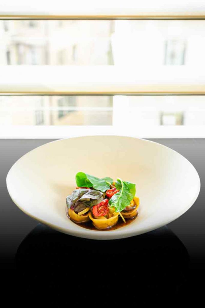 Armani Ristorante ravioli agnello di langa