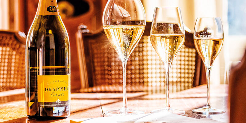 Drappier champagne calici feste