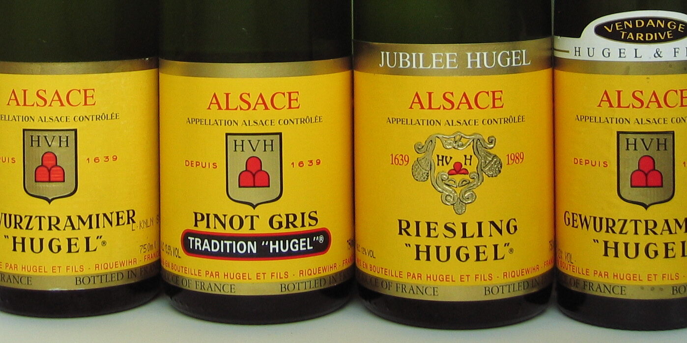 etichette alsaziane, grado zuccherino vini