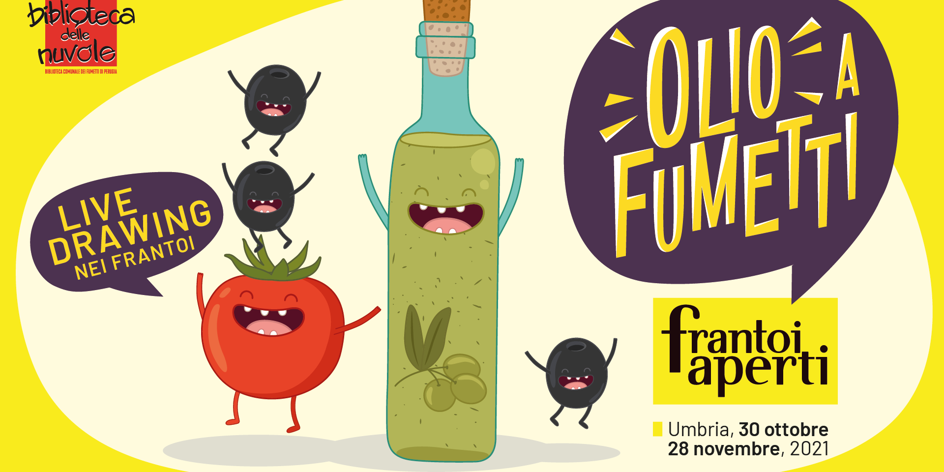 “Olio a fumetti – Live drawing nei frantoi” “Olio a fumetti – Live drawing nei frantoi”