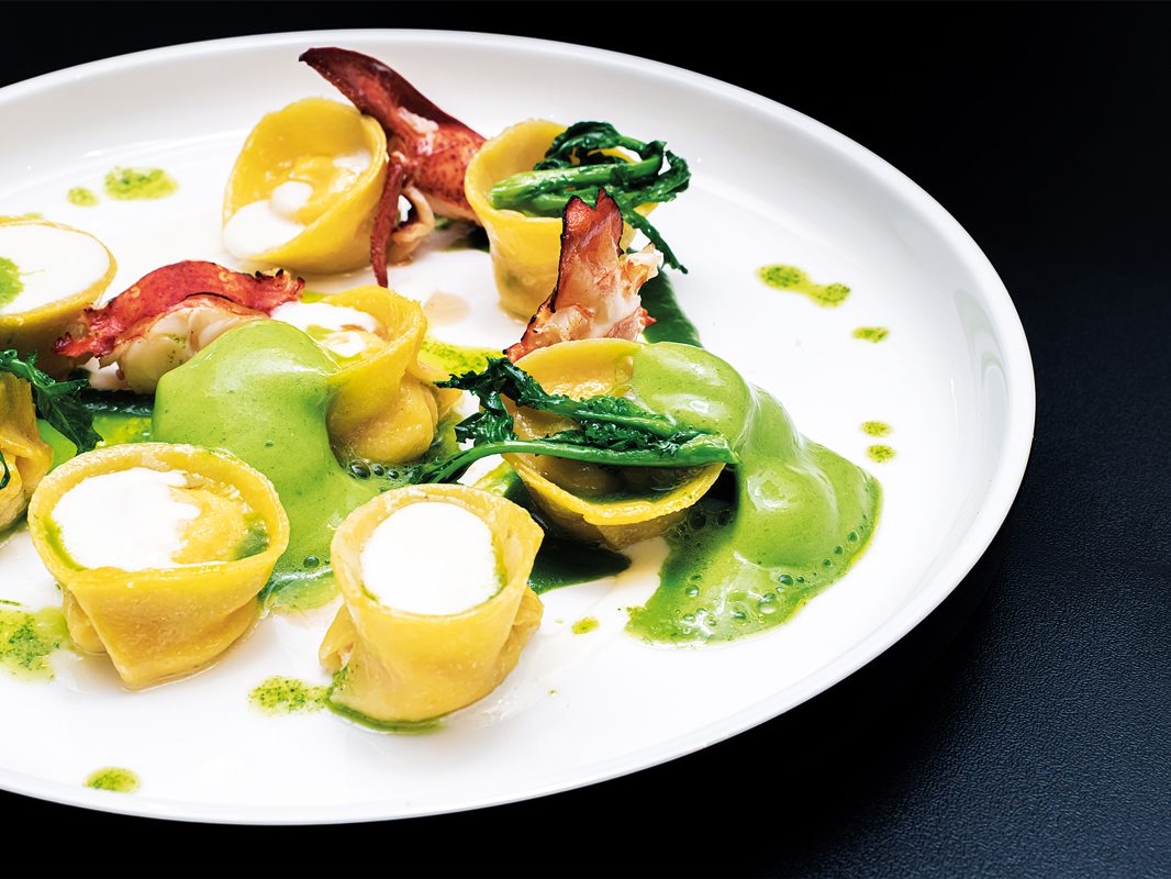 ravioli ripieni di astice e provola di Raffaele Dell'Aria