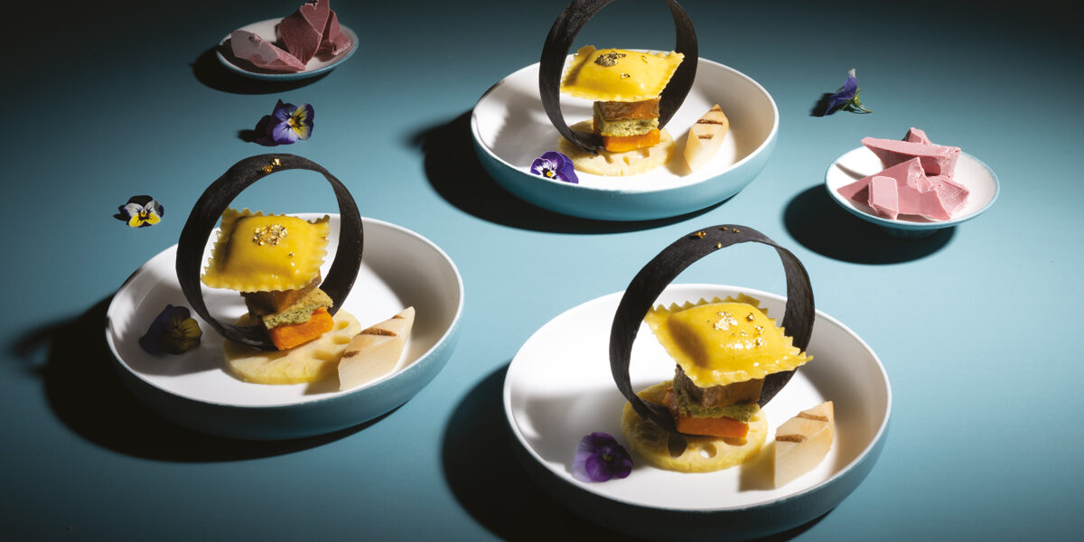 Divine creazioni scrigni con gorgonzola e cioccolato ruby
