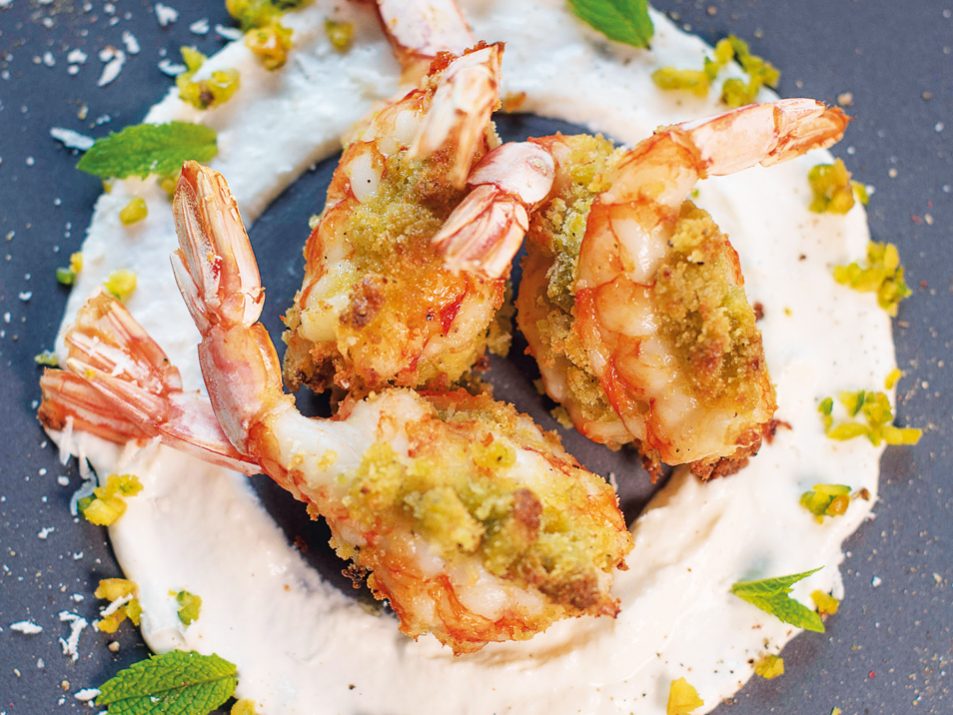 Gamberi a beccafico, chef Gianpiero Cravero