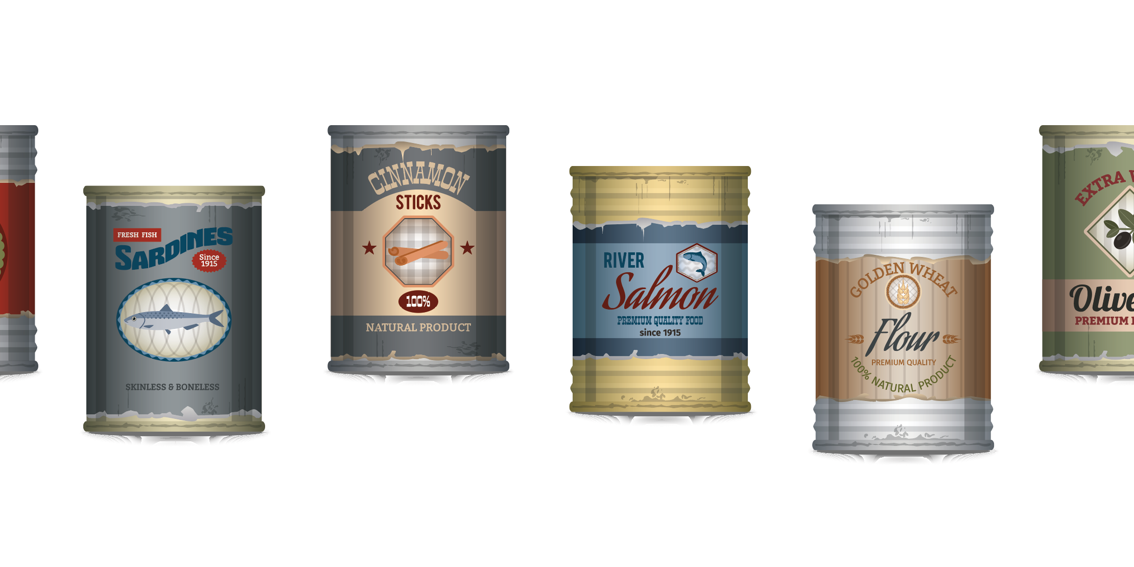 Data di scadenza, foto animata di barattoli alimentari Data di scadenza, foto animata di barattoli alimentari