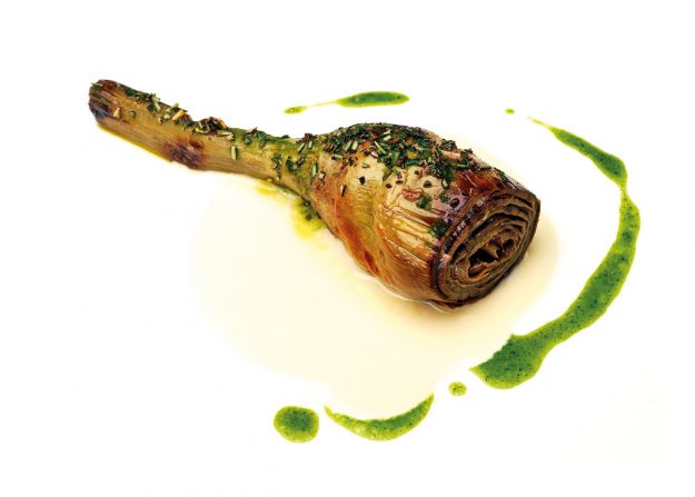 Soms---Carciofo-cotto sui carboni