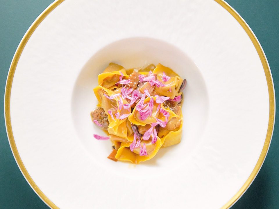 cappelletti di radicchio e amarene