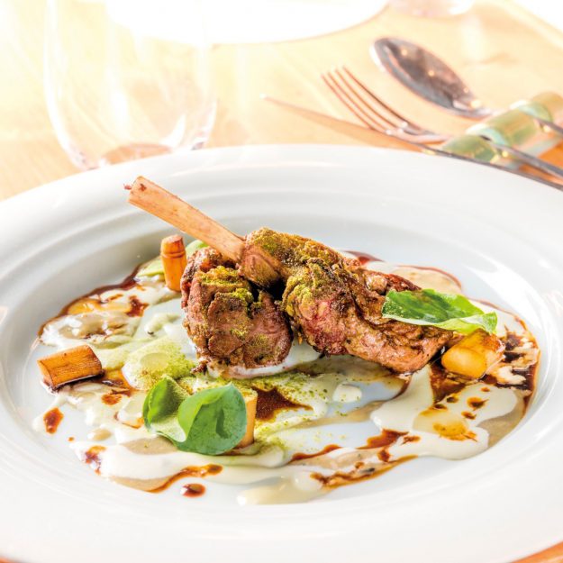 agnello ostrica yuzu rafano