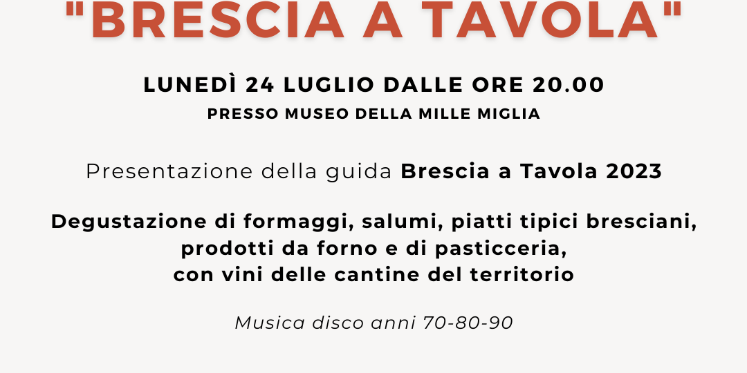 Evento Brescia a tavola